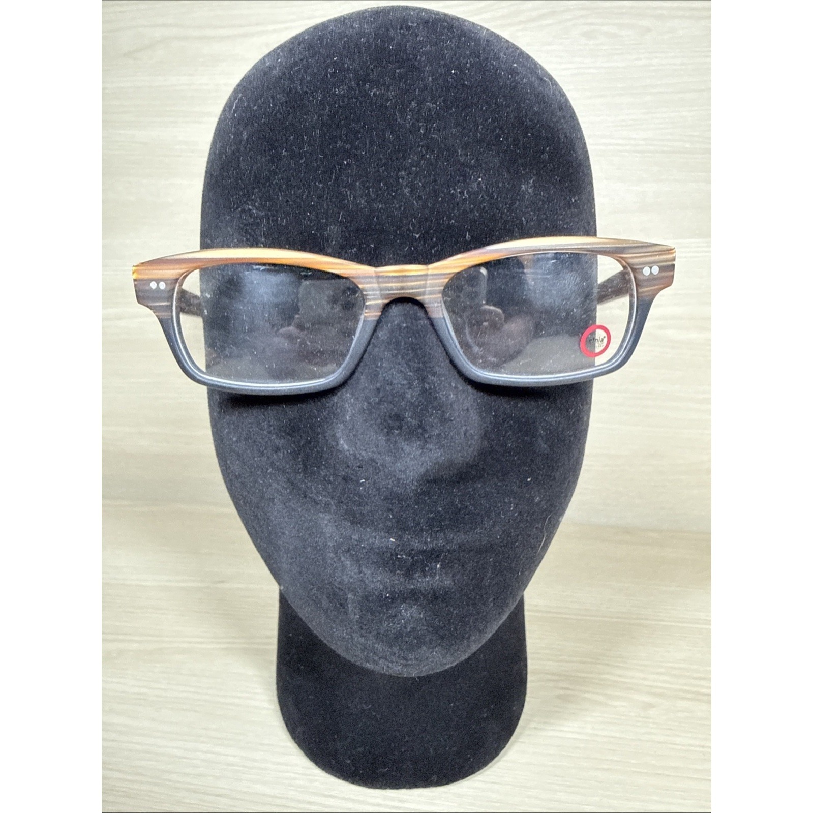 Authentic Etnia Brighton Brown Stripe/Black 50mm Frames Glasses Made In Spain